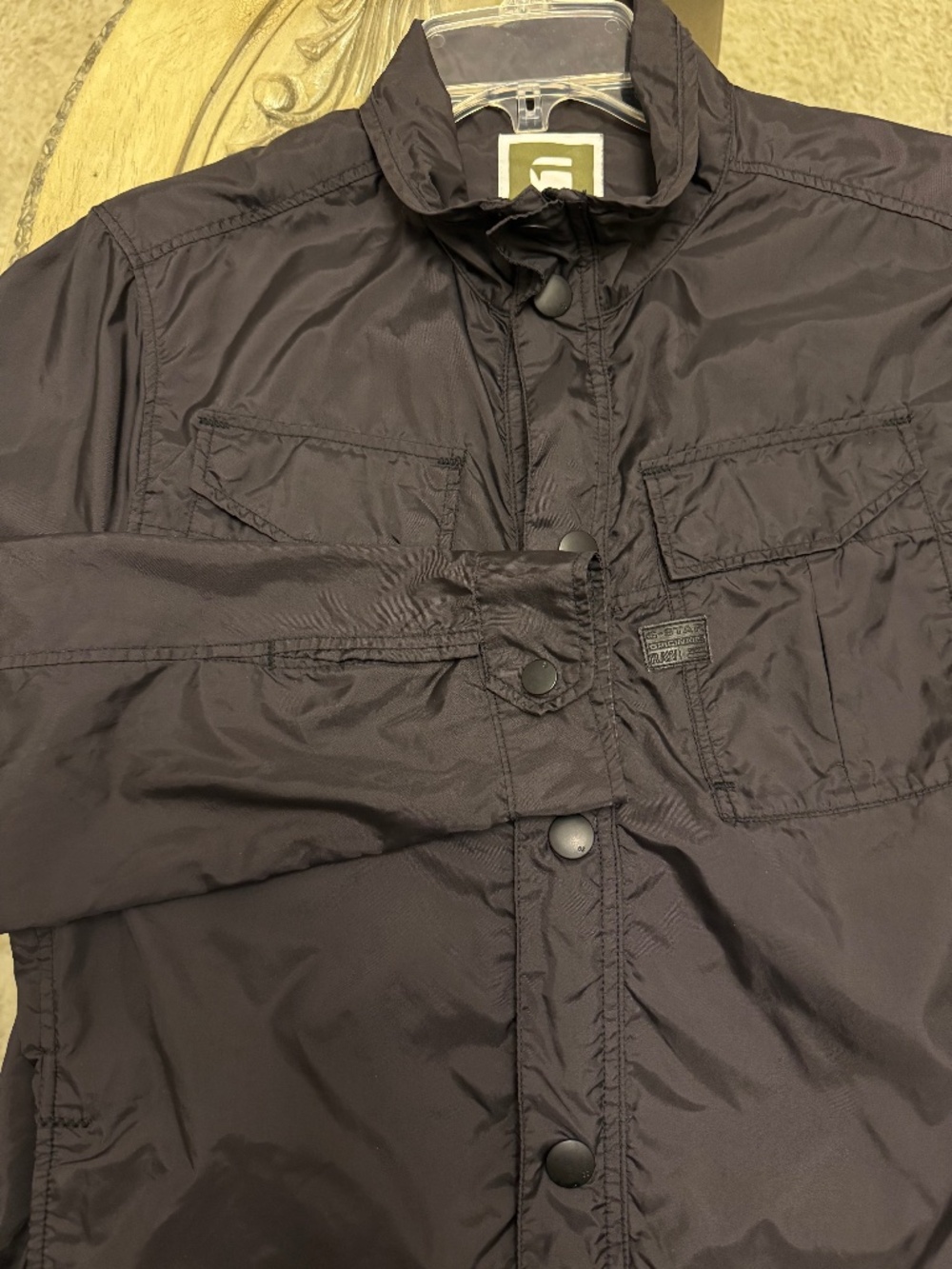 G-Star Raw Cargo Line Mens M Nylon Field Jacket Navy Blue Utility 1101-RCGS RD